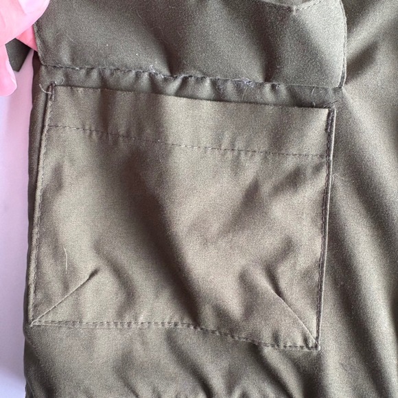 Baby Gap Toddler 3T Olive Brown Jacket Corduroy Collar Barn Chore Style Lightwt - Picture 6 of 7